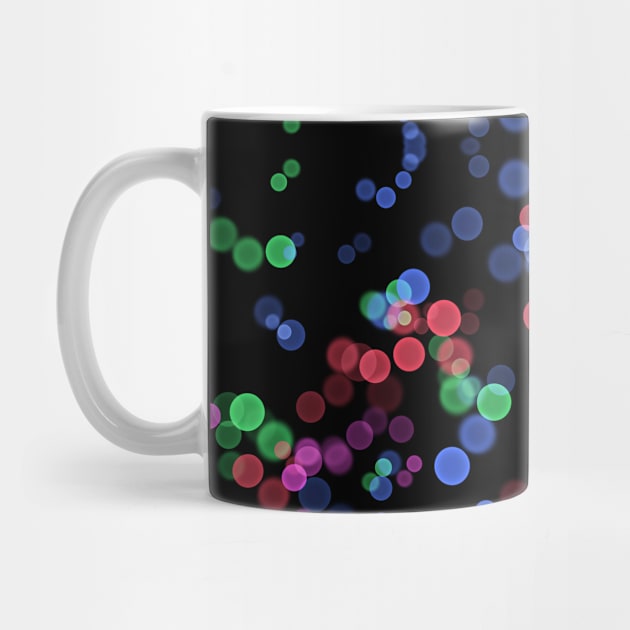 Bright colorful Blue Orange Green Pink Bubbles Bokeh effect Abstract pattern by galaxieartshop